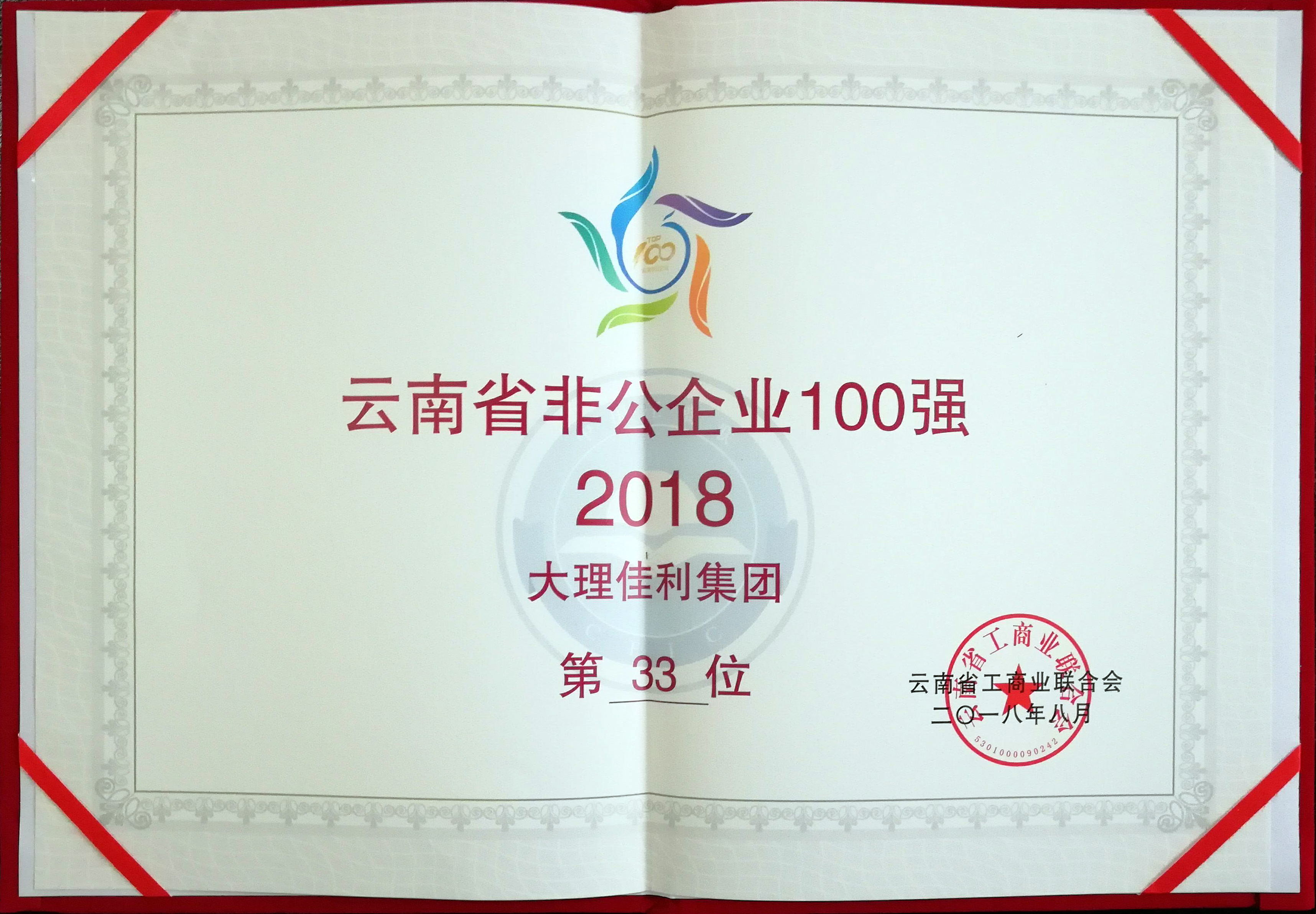 2018非公企业100强